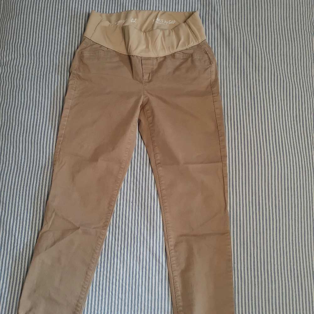 Gap Maternity Sz2 Skinny Crop Khakis